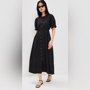 JENNI KAYNE -  Black Button-Down Dress- SOLD OUT